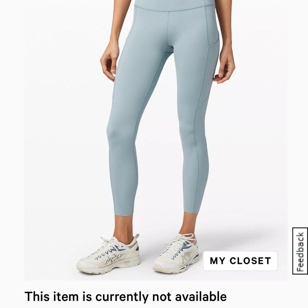 Lululemon Fast and Free 7/8 Tight with Pockets